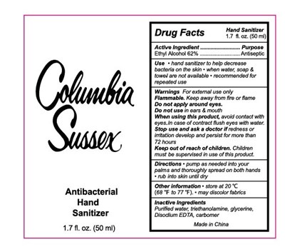Image Description (Cloumbia Sussex Hand Sanitizer 50 mL 62vv)